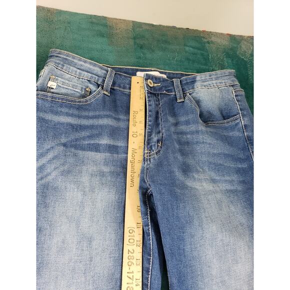 Kan Can Jeans Size 15 Womens Blue Stretch Denim Pants Mid Rise Ladies Skinny - Picture 7 of 12